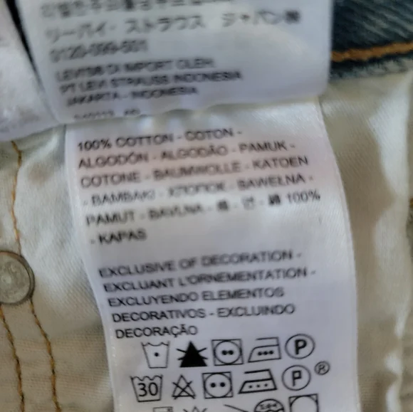 Levi's Premium 501 crop NWOT - Picture 7 of 8